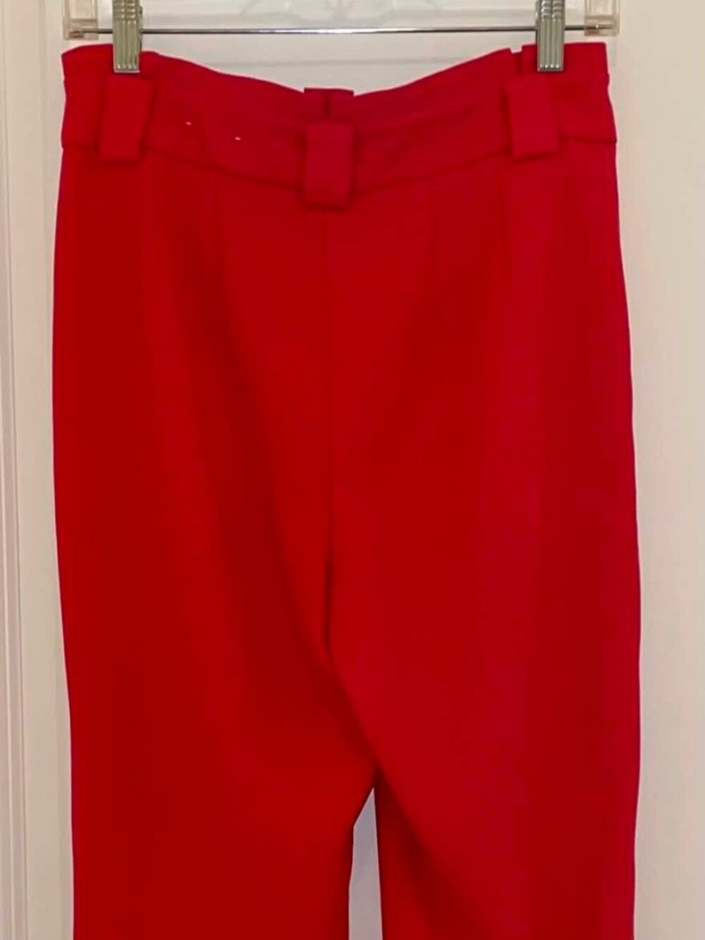 EXPRESS Women’s Dark Coral Ankle High Rise Dress Pants, Size 4R